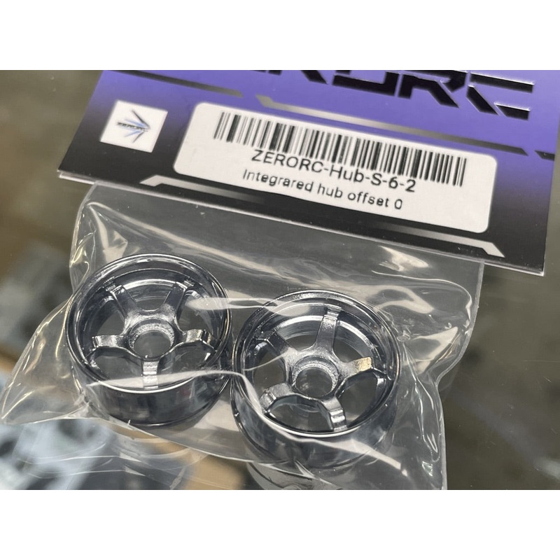 5 Spoke RIMS – CHROME 2PC Set (OFFSET 0) for RW00 [ZERORC] ZERORC-Hub-S-6-2