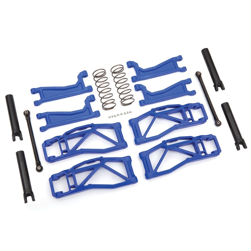 8995X – Suspension kit, WideMaxx, blue (includes front & rear suspension arms, front toe links, rear shock springs)
