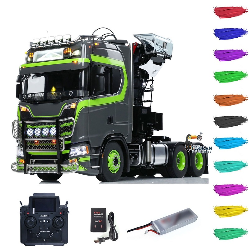 Toucan Metal 6X6 Chassis 1/14 Radio Control Tractor Truck 770S Hydraulic Crane DIY Lorry