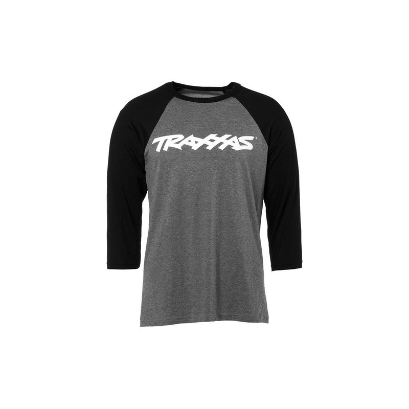 Traxxas 1369-XL TRAXX RAGLAN SHIRT GREYBLK XL