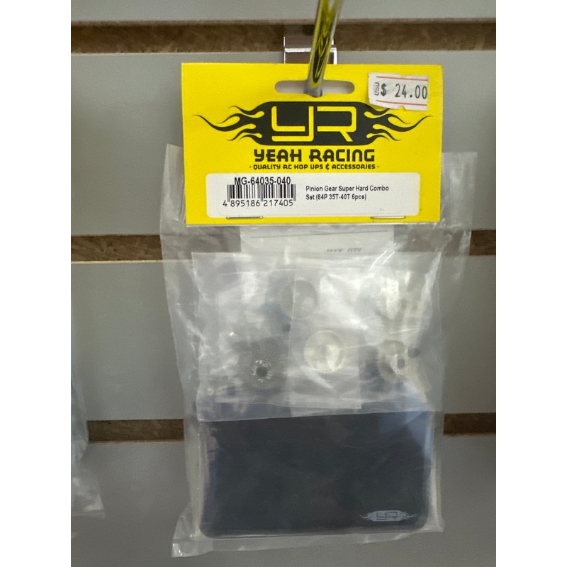 MG-64035-040 Yeah Racing Pinion Gear Super Hard Combo Set (64P 35T-40T 6pcs)