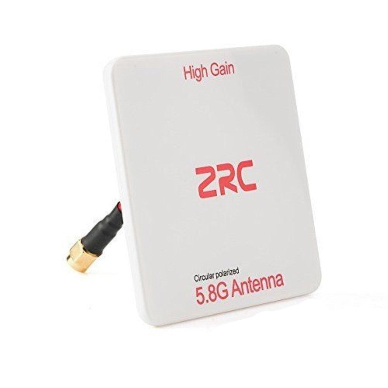 ZRC 5.8G 14dbi Circular Polarized High Gain Flat Panel Antenna SMA/RP-SMA LHCP/RHCP for FPV Transmitter VS Immersion Fatshark RP SMA RHCP