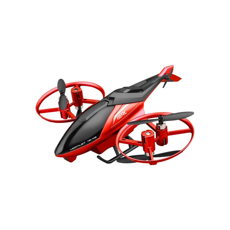 4D-M3 RC Helicopter with Dual Camera Red Wifi Drone with 2 Battery