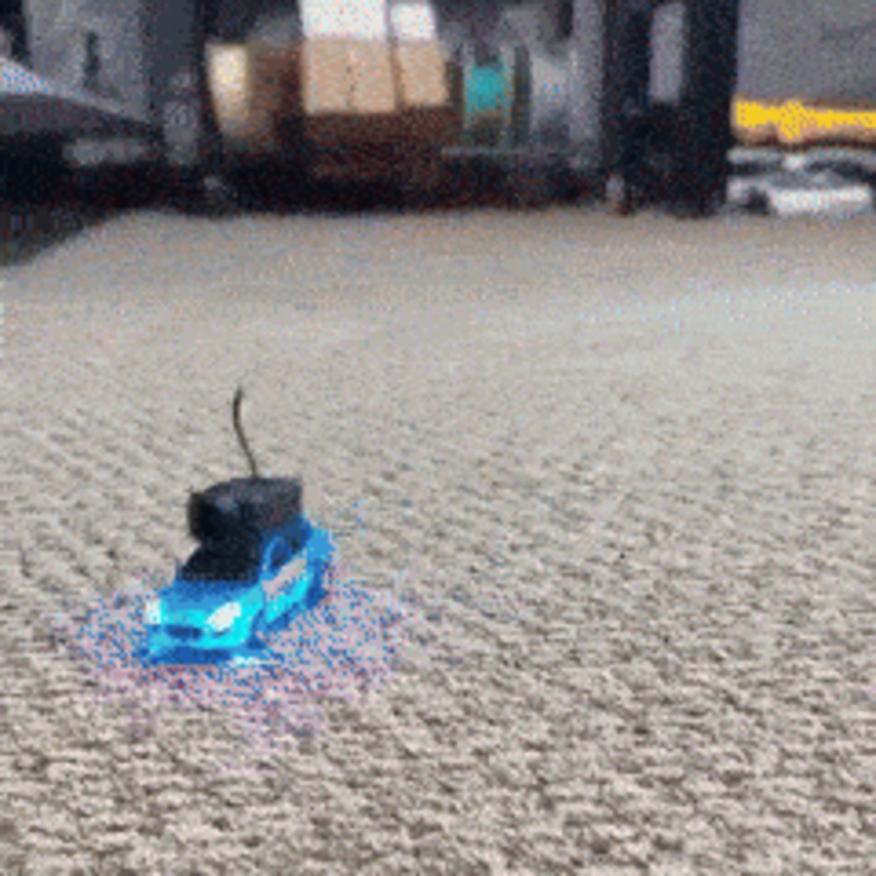 WL Fully Functional MICRO RC Car With FPV World Smallest RC Car 1/64 APP-Controlled Army Blue