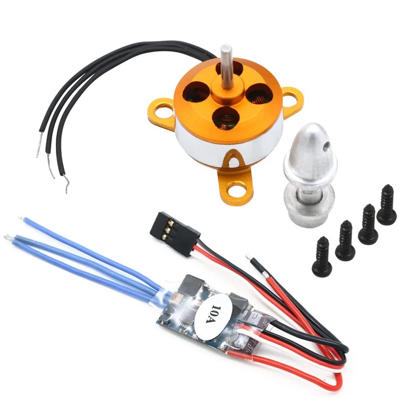 XXD A1504 2200KV 2700kv 2900KV 3200KV 9G Micro Brushless Motor W/ Mount with 10A ESC For RC 2-3S Drone Aircraft Copter Quadcopter A1504 2700KV 10A