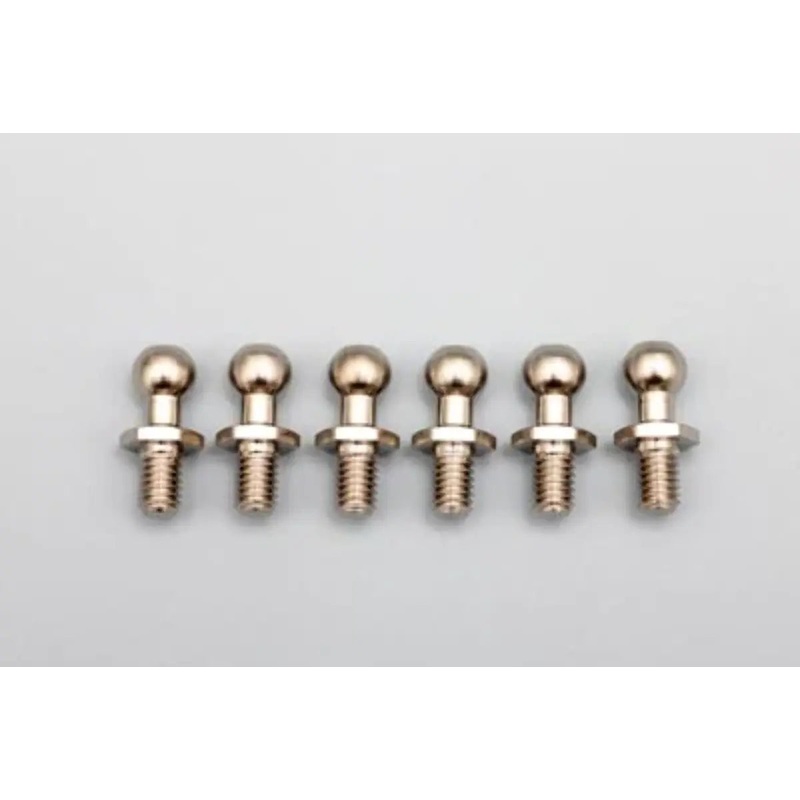 YOKOMO Rod End 4.3mm Ball Stud (11.3mm Length – 4.5mm Thread) with HEX Hole (S Size) 6-Pack [Yokomo] ZC-206SHA