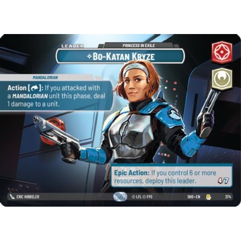 Bo-Katan Kryze – Princess in Exile (Showcase) (274) – Shadows of the Galaxy Foil