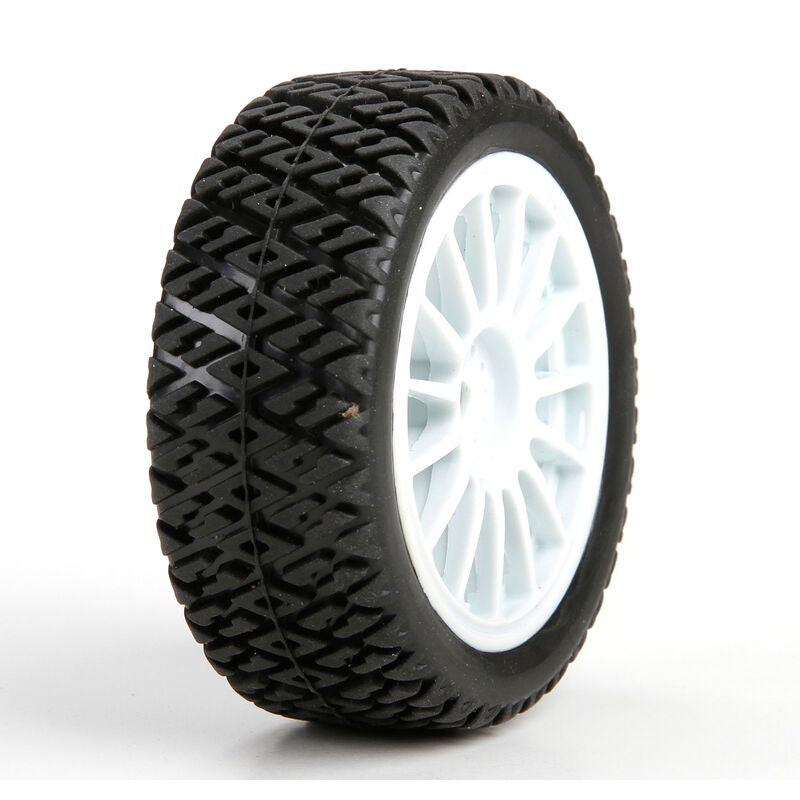 LOS41006 FF/RR Gravel Spec Tire,(2) Mounted, Mini Rally