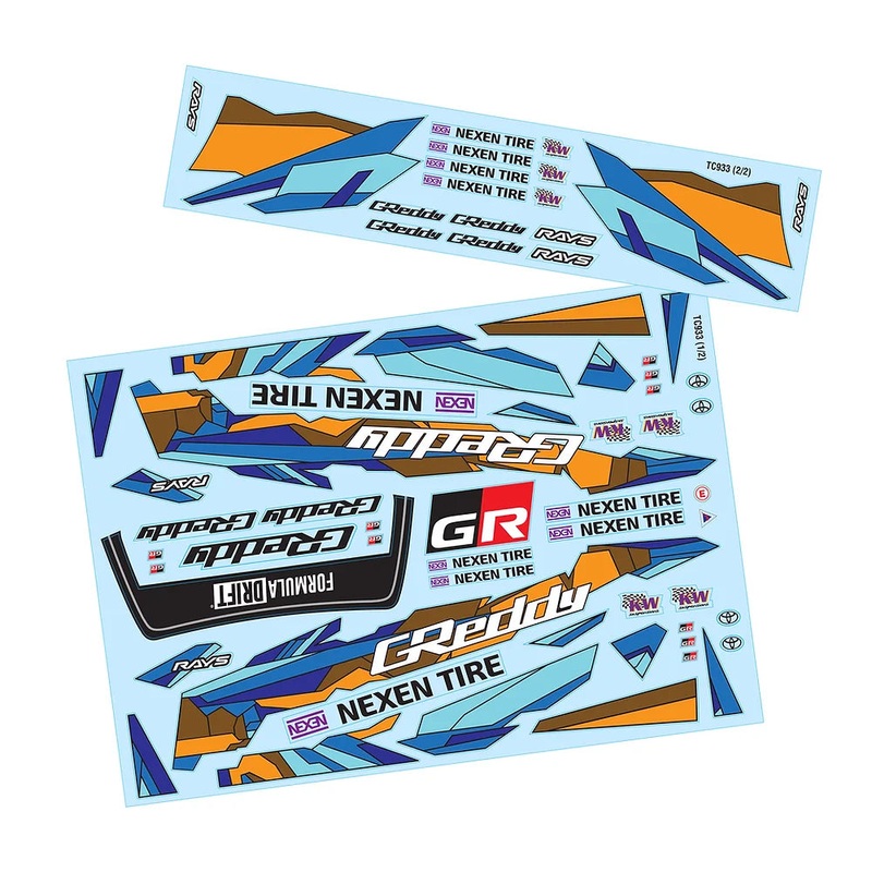 1-10 LIVERY: GR86 GREDDY / NEXEN DECAL SHEET STICKERS  [TEAM-C] TC933