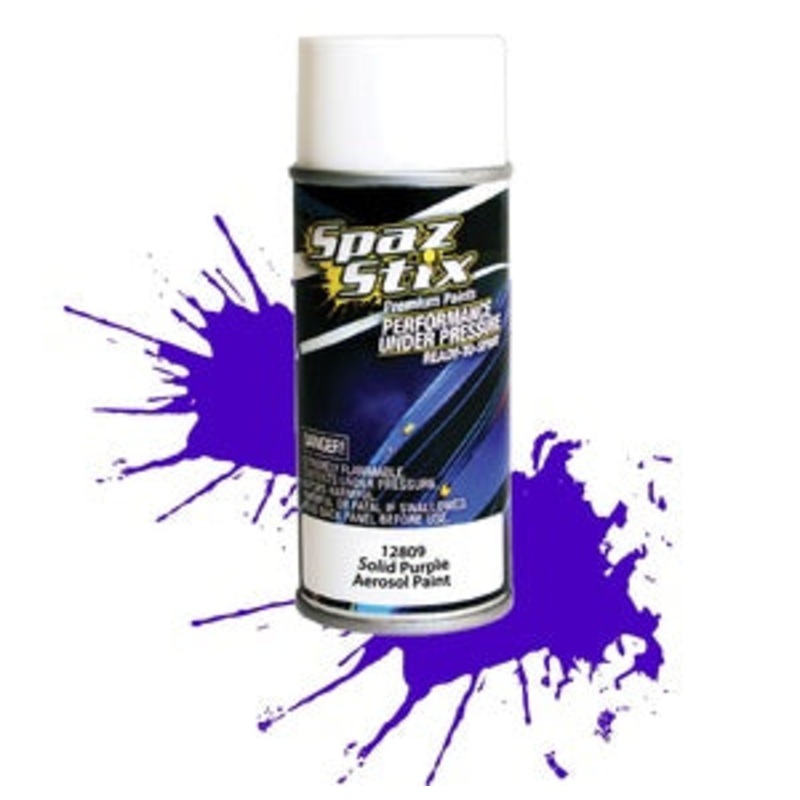 12809 Spaz Stix SOLID PURPLE AEROSOL PAINT 3.5OZ