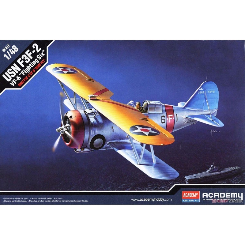 ACADEMY 1/48 USN F3F-2 VF-6 “Fighting Six”