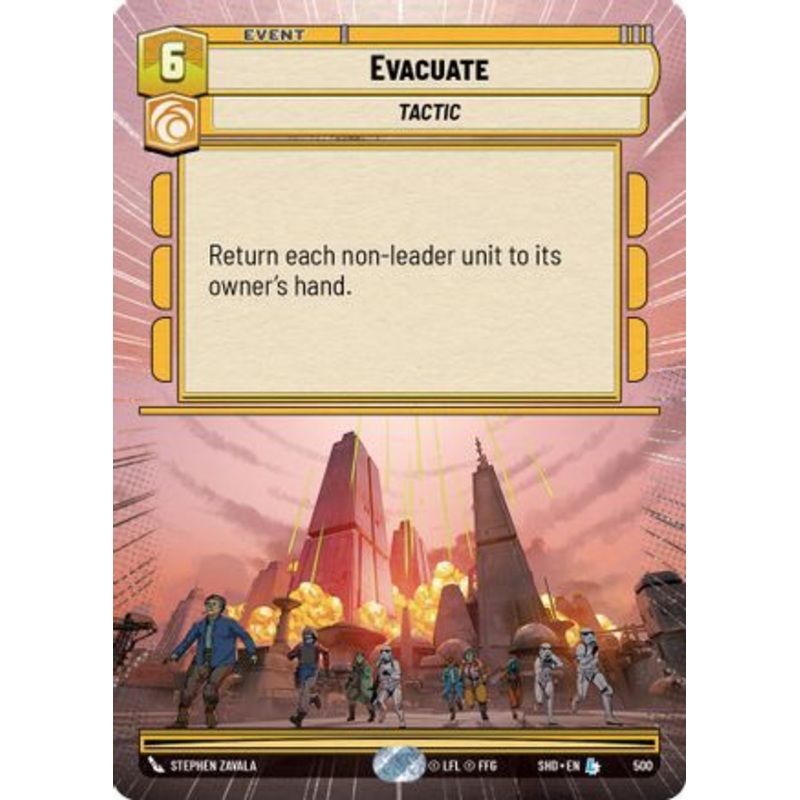 Evacuate (Hyperspace) (500) – Shadows of the Galaxy Foil