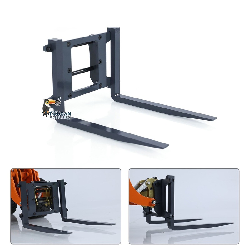 Metal Manual Quick Coupler Fork for JDModel JDM-198 ZW370 RC Hydraulic Loader Model DIY Radio Controlled Construction Vehicle 1PC Metal Manual Quick Coupler