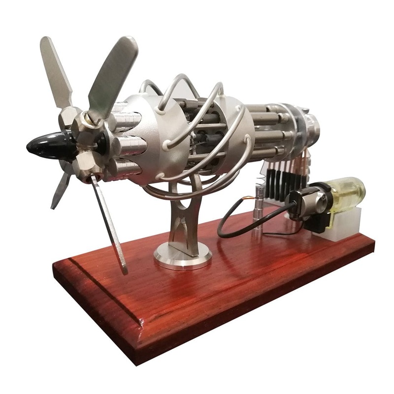 16 Cylinder Stirling Engine Model Creative Motor Engine Generator Toy Engine