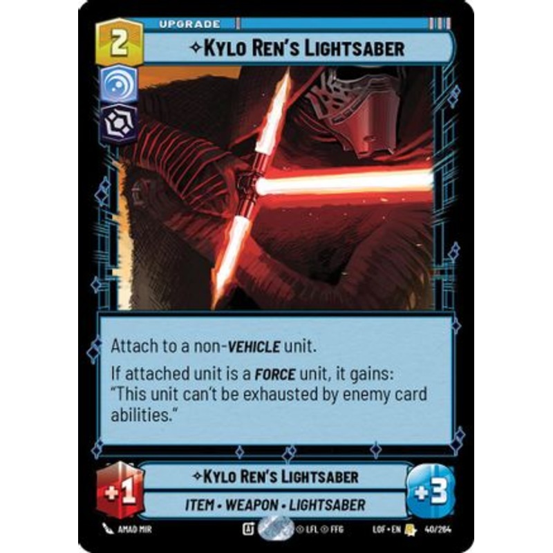 Kylo Ren’s Lightsaber (040/264) – Legends of the Force Near Mint