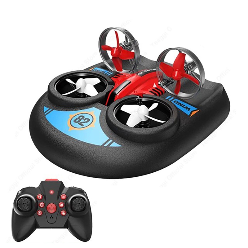 L6082 RC Drone – 2.4G Multi-functional  Airplane Hovercraft 3 in 1 Quadcopter Radio Controlled Aircraft For Children 1