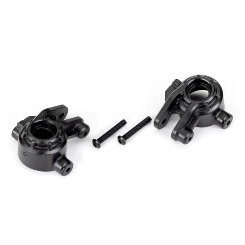 Traxxas Hoss/Rustler/Slash 4×4 Extreme Heavy Duty Steering Blocks (2) Black