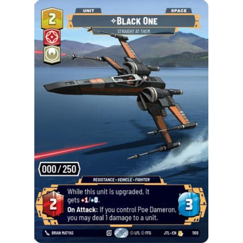 Black One – Straight At Them (Serialized) (1105) – Jump to Lightspeed Foil
