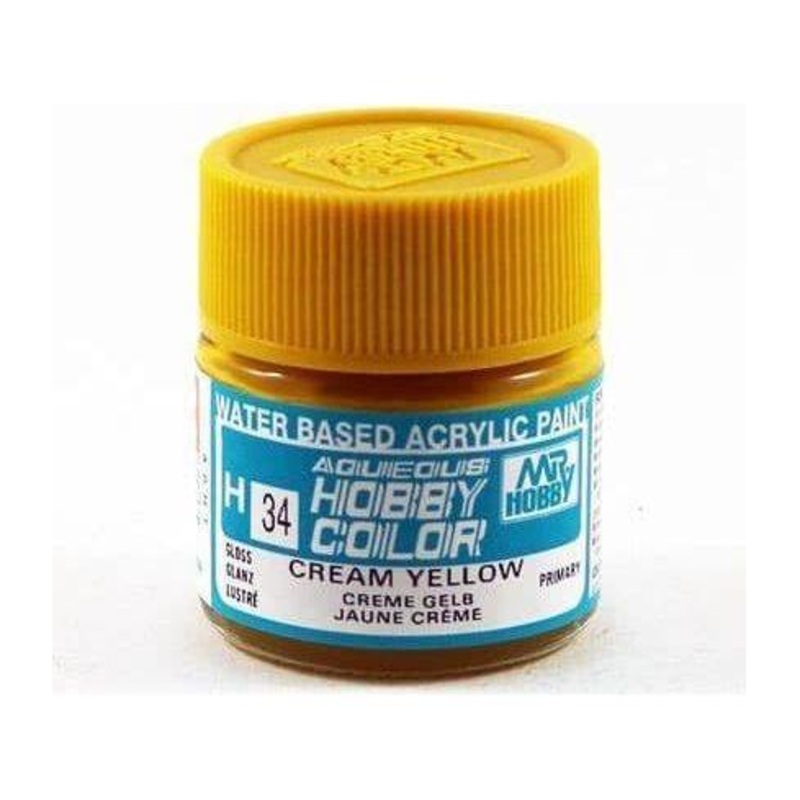 MR HOBBY Aqueous Gloss Cream Yellow – H034