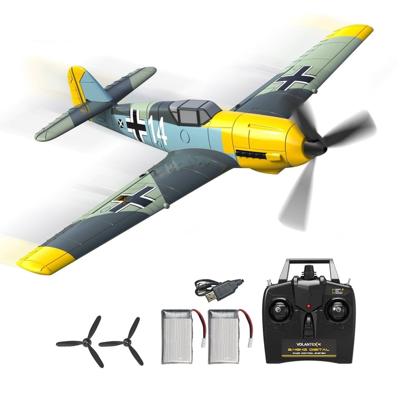 BF109 Remote Control Airplane – 2.4GHz 4CH 400mm Wingspan One Key U-Turn Aerobatic RC Plane RC Warbird Gift Toys 761-11 With 1 battery China