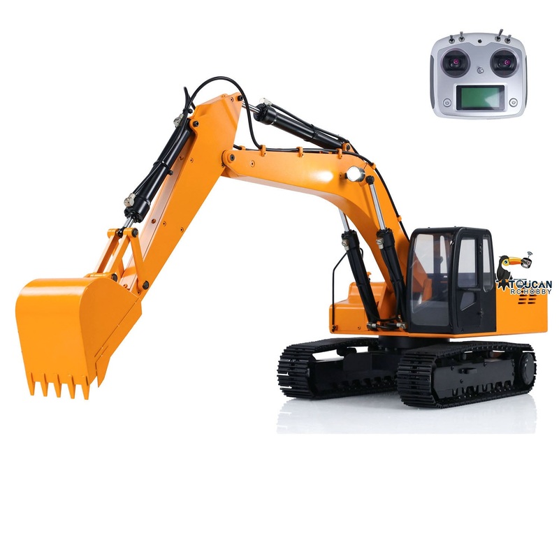 JDMODEL 1/12 Hydraulic Excavator 4200XL Assembled Tripper Bucket RC Hobby Grade Truck Pump Tube Tracks Radio W/O Battery Sound