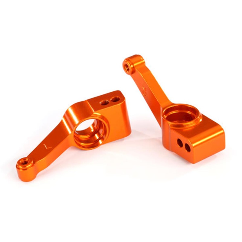 Traxxas Aluminum Stub Axle Carriers (Orange) (2)