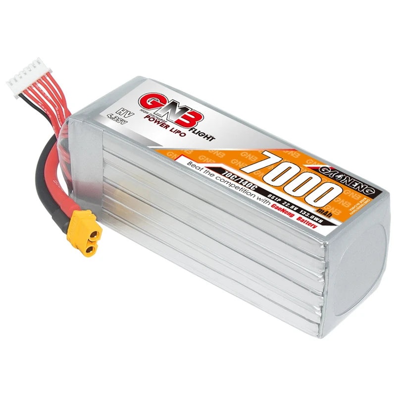 GaoNeng GNB 6S HV 22.8V 7000mAh LiPo Battery for FPV Drone 1Pcs With TRX