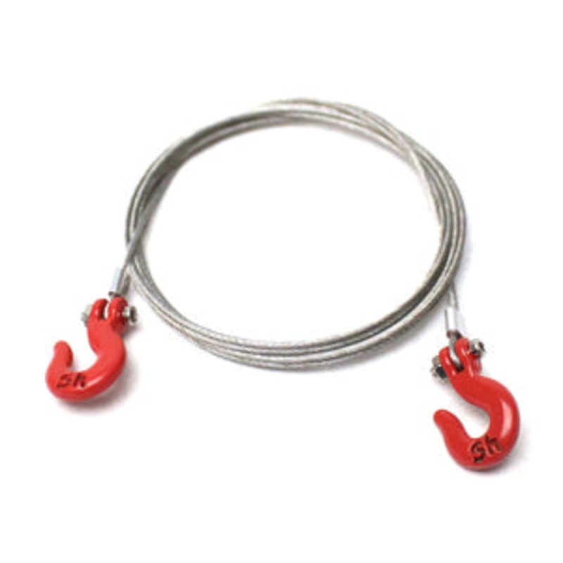 Racers Edge 1/10 Scaler Tow Hooks and Braided Wire Set