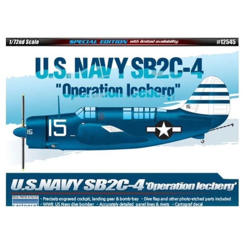 ACADEMY 1/72 U.S.Navy SB2C-4 “Operation Iceberg” LE: