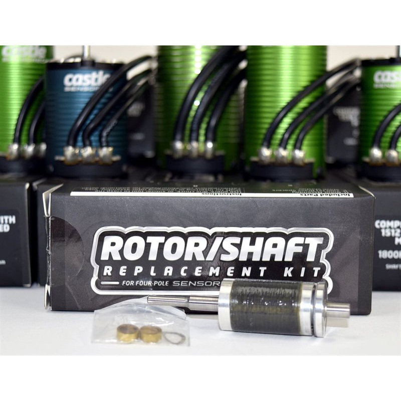 CASTLE CREATIONS Rotor/Shaft Replacement Kit: 1406-4600Kv, 5700Kv, 1900Kv
