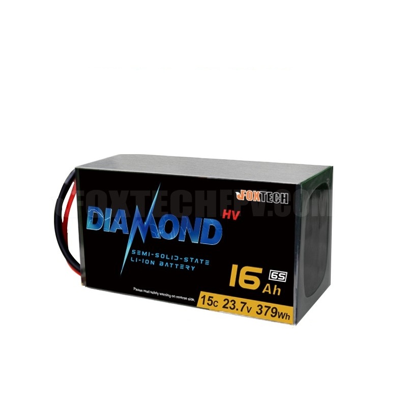 Diamond 6S HV 23.7V Series Semi Solid State Li-ion Battery – 4.45V/Cell 275Wh/kg 16000mAh 20000mAh 26000mAh 33000mAh 44000mAh Lithium Battery For UAV Drone 6S 16000mAh