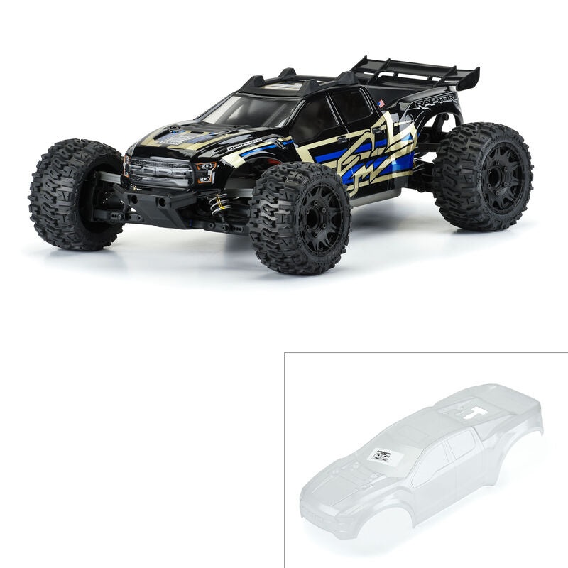 Pro-Line 1/10 Pre-Cut 2017 Ford F-150 Raptor Clear Body: Rustler 4×4