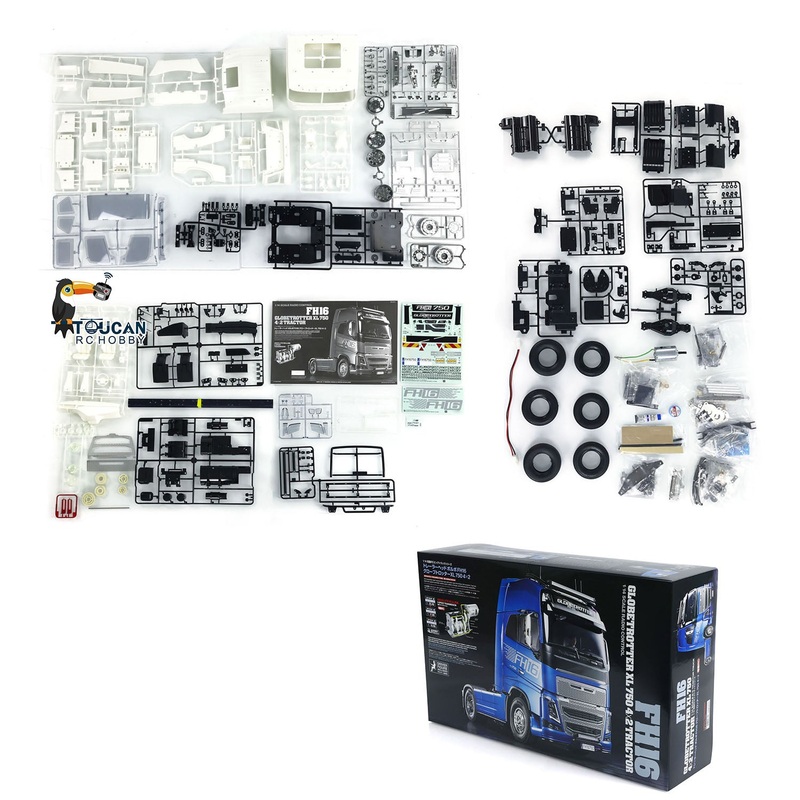 TAMIYA 4×2 1/14 Scale RC Tractor Truck 56375 FH16 XL750 Remote Control Car 3-speed Hobby Model Kit Unassembled Painted