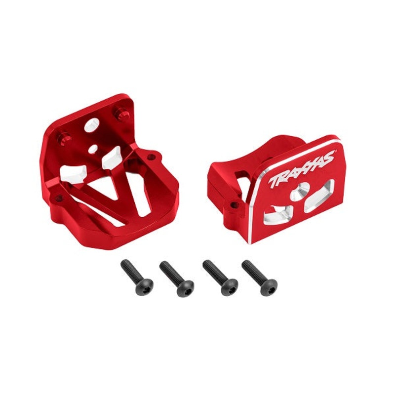 TRAXXAS  6061-T6 aluminum Motor mounts (front & rear) BLUE