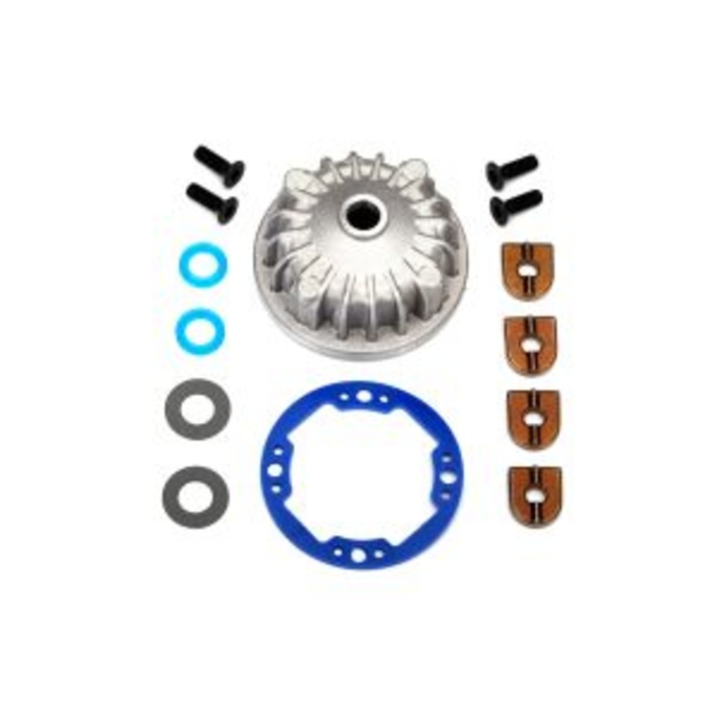 6781 Housing, center differential (aluminum)/ x-ring gaskets (2)/