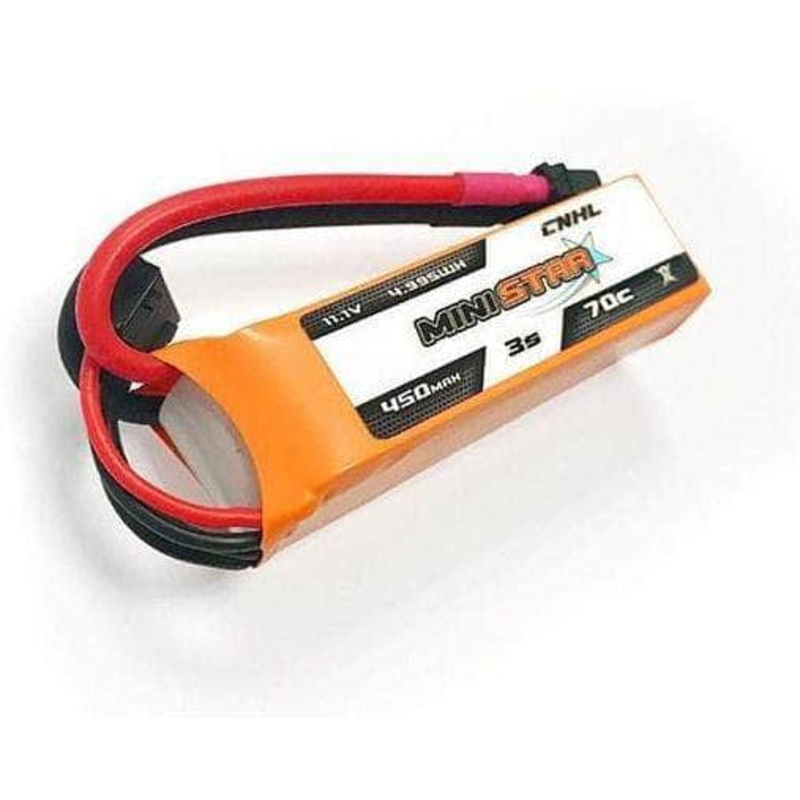 CNHL MiniStar 11.1V 3S 450mAh 70C LiPo Micro Battery – XT30