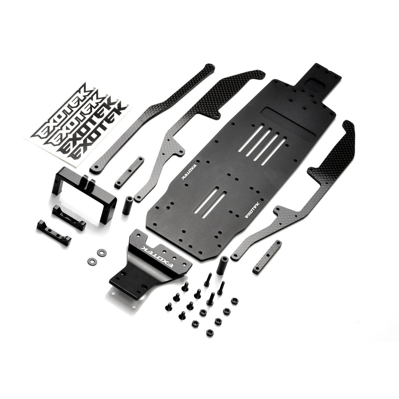 2107 Exotek CB6 Carpet Chassis Conversion Set for B6.3, 7075 Chassis