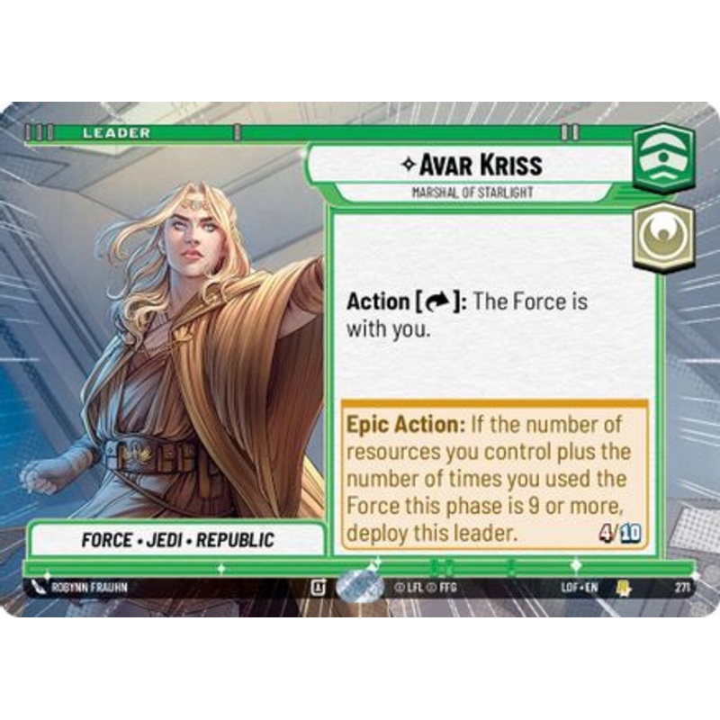 Avar Kriss – Marshal of Starlight (Hyperspace) (271) – Legends of the Force Near Mint