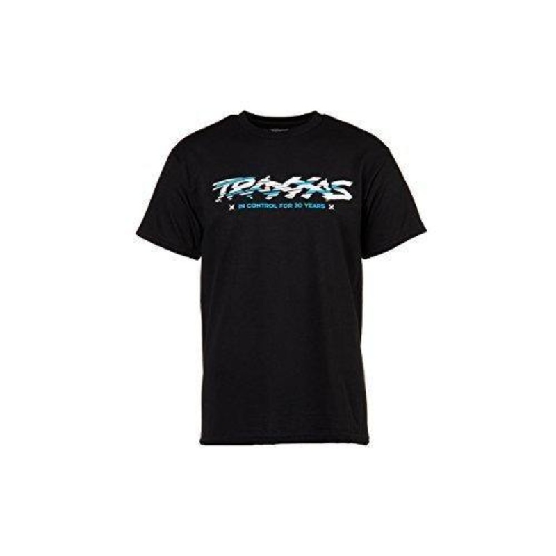 Traxxas 1373-XL BLACK TEE SLICED LOGO XL