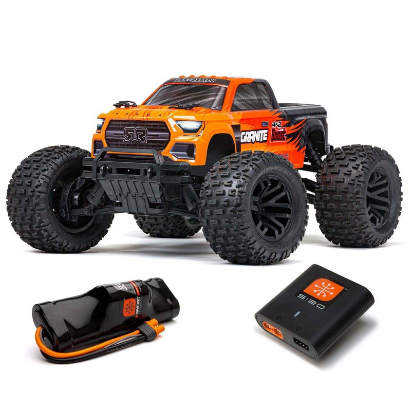 Arrma Granite 4X2 BOOST 1/10 Electric RTR Monster Truck w/SLT2 2.4GHz Radio, Battery & Charger ORANGE