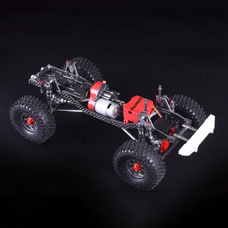 ENJOMOR 1/10  Metal RC Car Frame 4WD Off-road Climbing Car without Car Shell without Electronic Equipment
