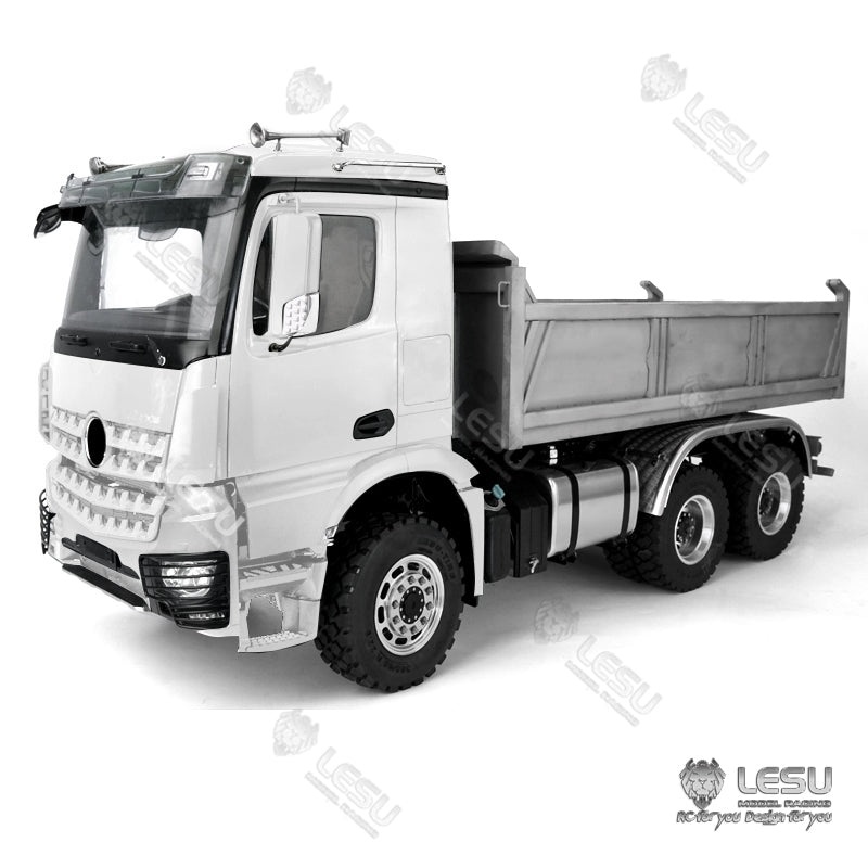 LESU Metal Hydraulic Dumper Z009 Motor Servo ECS for 1/14 3348 6*6 Remote Control Hydrualic Dumper Accessories KIT 1PC Hydraulic Dumper comes WITH K3363 Cabin WITHOUT Battery & Radio System & Charger