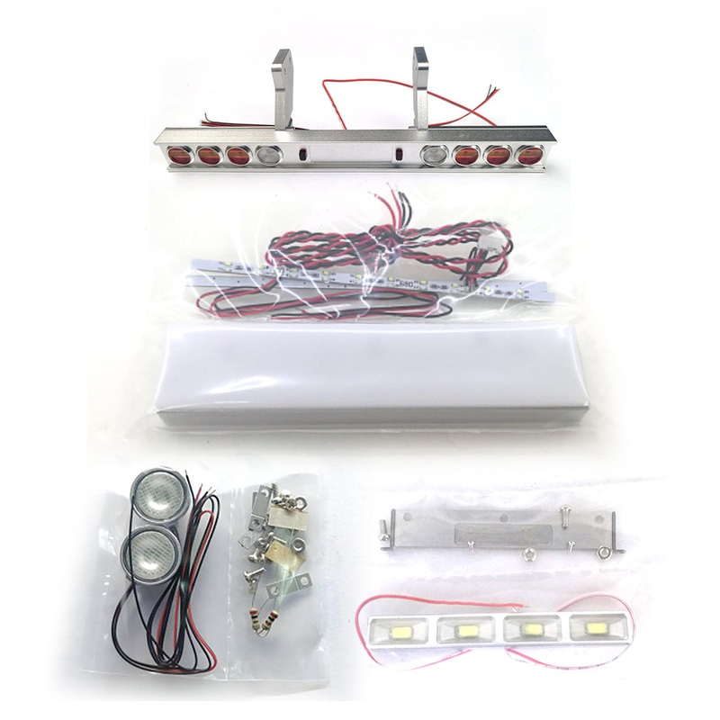 Degree Scale Model Light LED Lamp Spare Part Universal General Parts for 1/14 Tamiiya 56323 RC Tractor Radio Controlled Truck Construction Vehicles Headlight