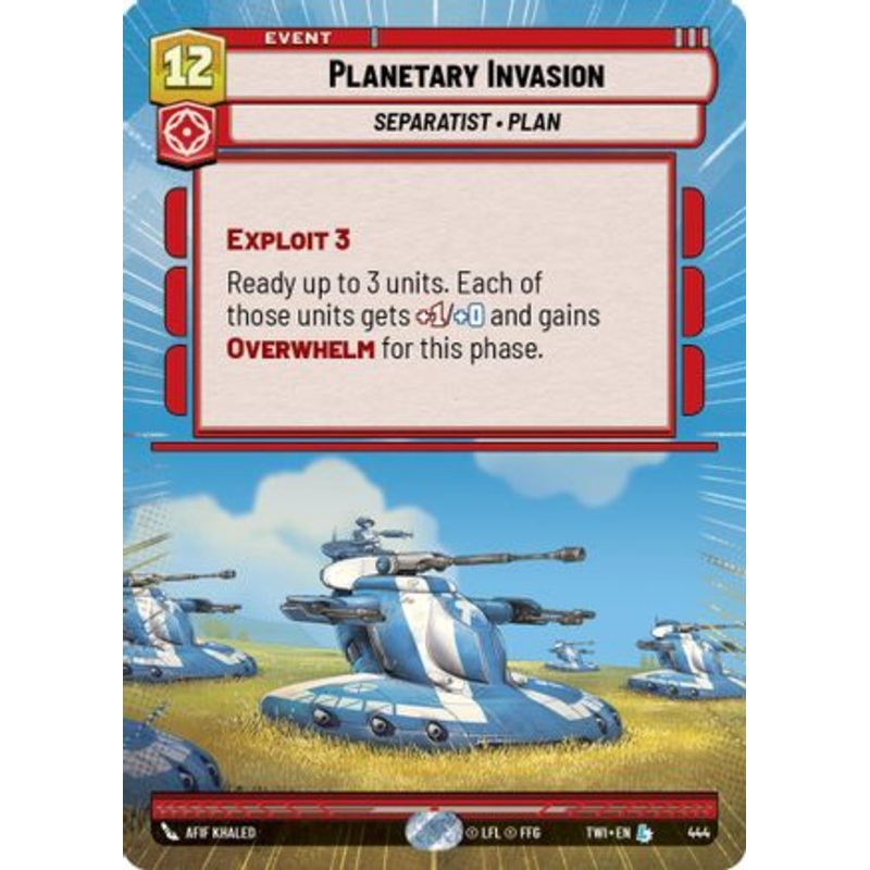 Planetary Invasion (Hyperspace) (444) – Twilight of the Republic Foil