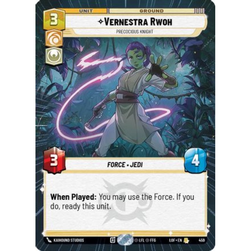 Vernestra Rwoh – Precocious Knight (Hyperspace) (459) – Legends of the Force Near Mint