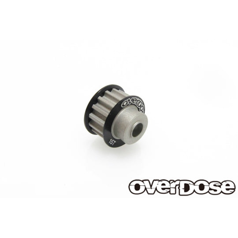 Wide Center Pulley 15T (For OD3839/Black) [OVERDOSE] OD3860