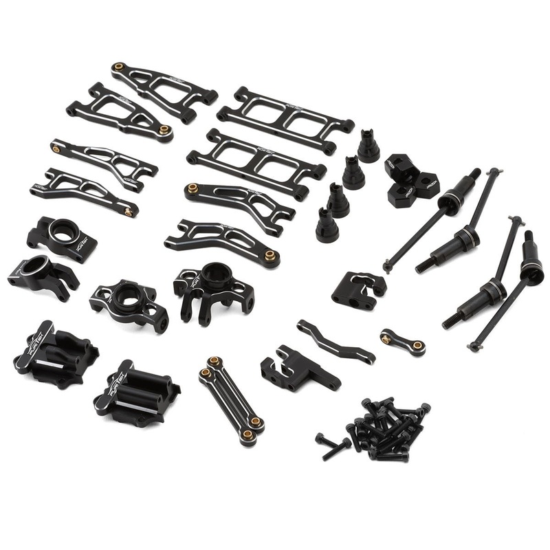 Furitek Arrma Granite/Typhon Grom Ultimate Aluminum Upgrade Combo (Black) FUR-2624