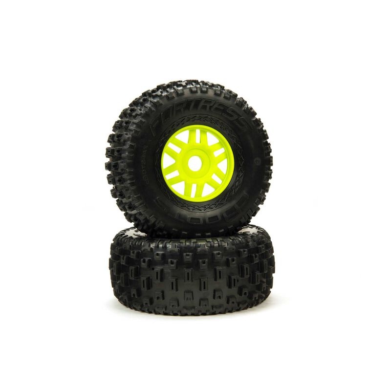 ARA550068 dBoots ‘Fortress’ Tyre Set Glued Green (Pair)