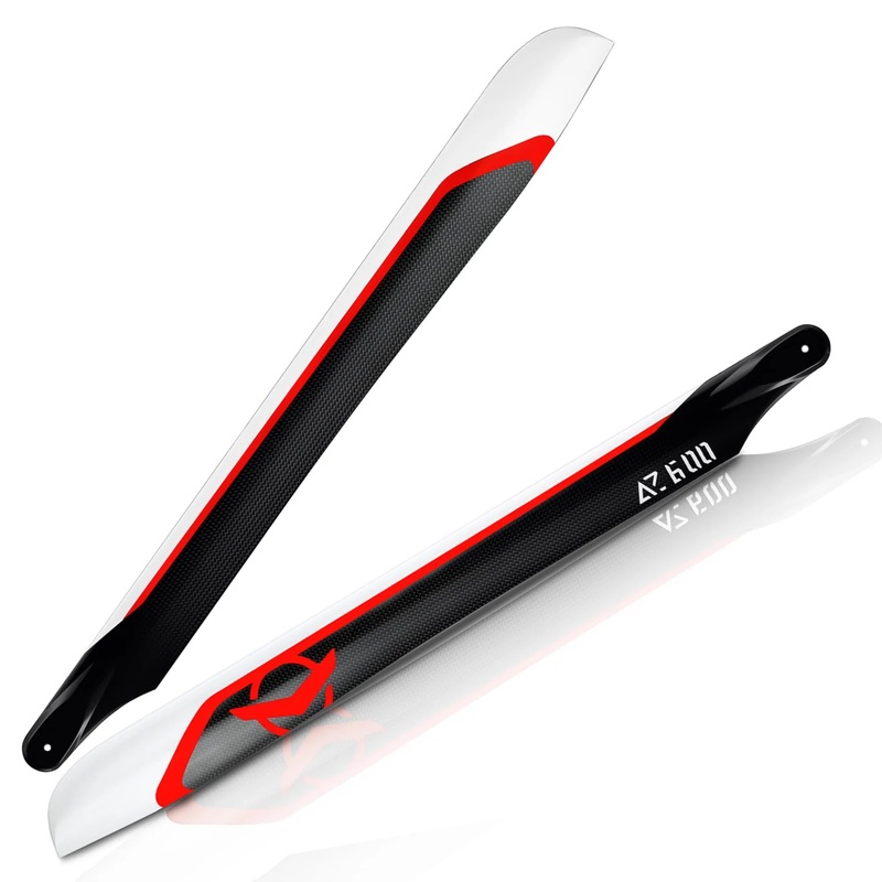 Azure 600mm 3D Helicopter Main Blades (1 pair)