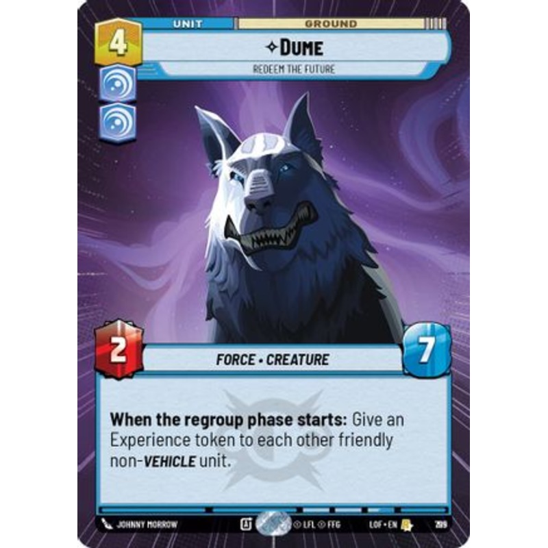 Dume – Redeem the Future (Hyperspace Foil) (795) – Legends of the Force Foil Near Mint